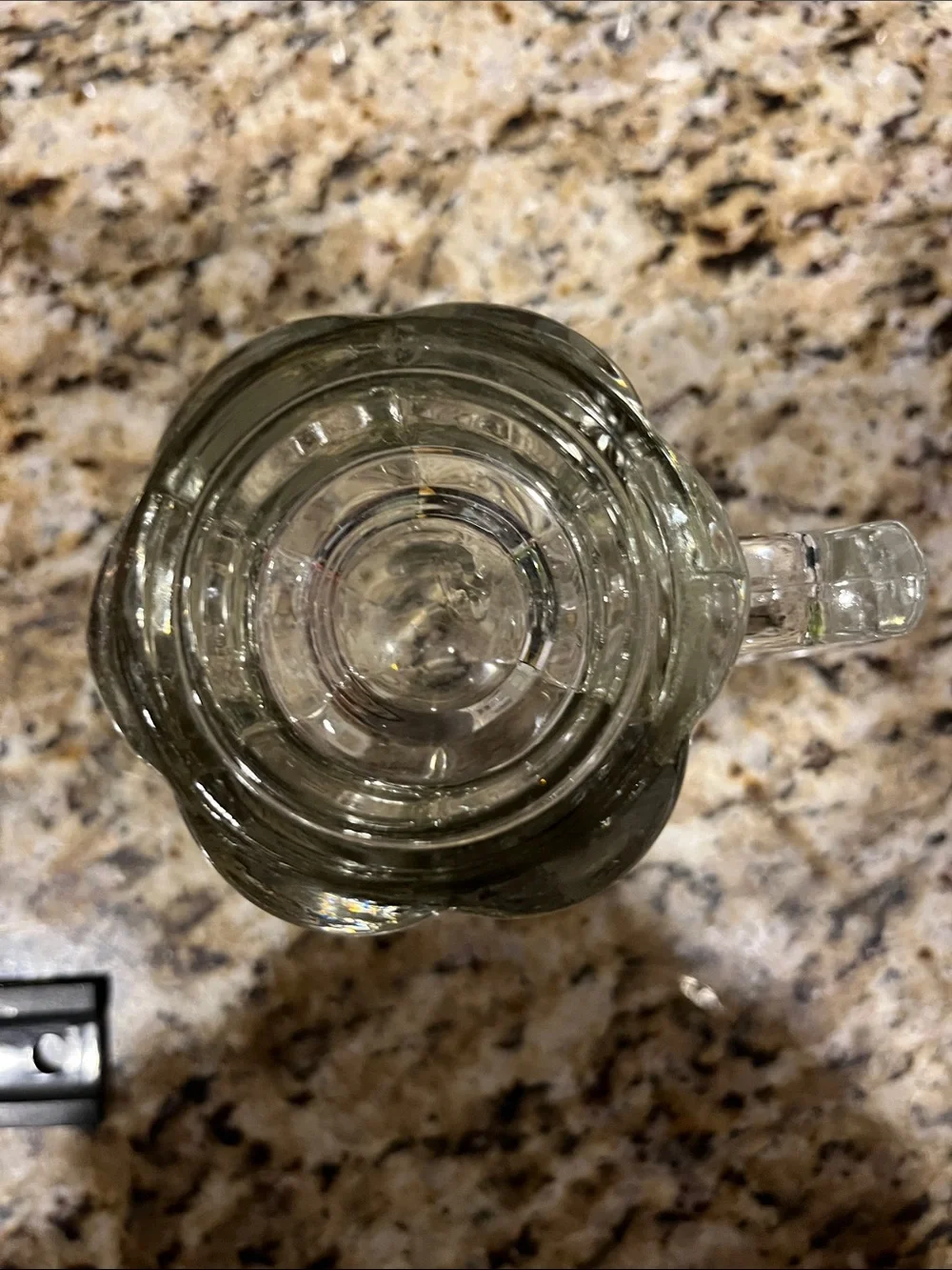 Vintage Universal Studios Glass Beer Stein with Gold Silver Globe Emblem